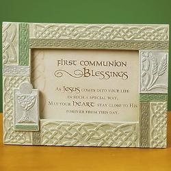 First Communion Irish Blessing Picture Frame