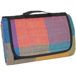 Plaid Fiesta Picnic Mat with Carrying Handle