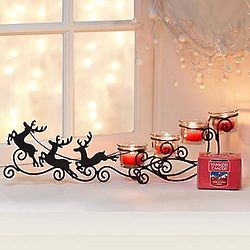 Reindeer Sleigh & Yankee Candle Tea Light Gift Set