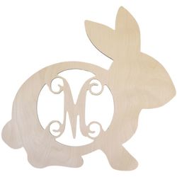 18" Bunny Design Wood Monogram