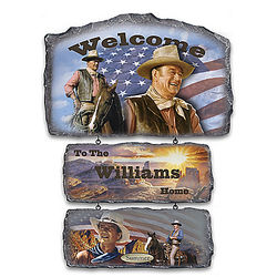 Personalized John Wayne Welcome Sign Collection