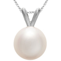 Freshwater Pearl Necklace in 14K White Gold