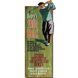 Personalized Golfer 19th Hole Sign