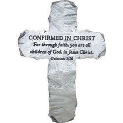 Confirmed in Christ Slate-look Cross