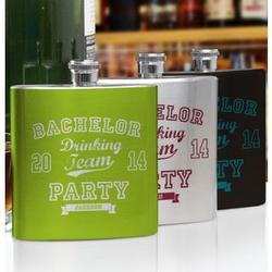 Personalized Bachelor Drinking Team Flask
