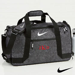 Nike Embroidered Monogram Duffel Bag with Velcro Closure