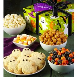 Happy Halloween Snacks and Sweets Sampler in Gift Tins