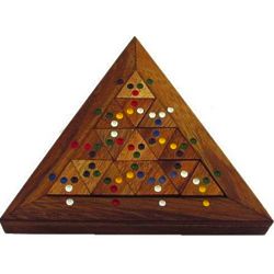 Color Match Triangle Wooden Brain Teaser Puzzle