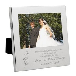 Elegant Silver Wedding Photo Frame