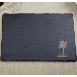 Timeless Tree Engraved Slate Cutting Board