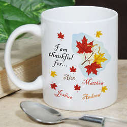 Thankful For Others Fall Leaves Coffee Mug