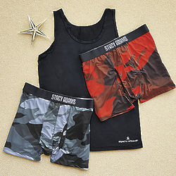 Mens Boxers and Tank 3 Pack