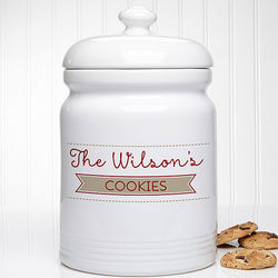 Personalized Our Family Cookie Jar