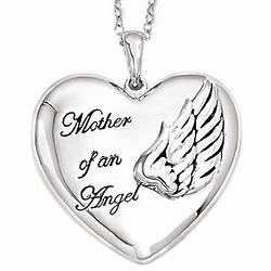 Mother of an Angel Sterling Silver Necklace
