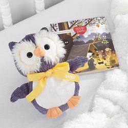Personalized Who's Afraid of the Dark Owl Stuffed Animal and Book
