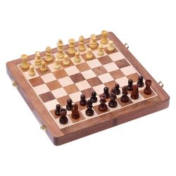 Strategist Wood Travel Chess Set
