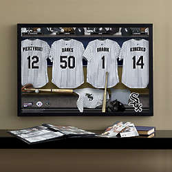 Personalized Chicago White Sox Locker Room Canvas