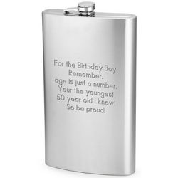Engraved Giant Stainless Steel Flask