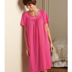 Shadowline Embroidered Roses Nightgown