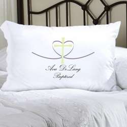 Personalized Cross My Heart Pillow Case