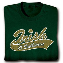 Personalized Irish Celtic Roots Cotton T-Shirt