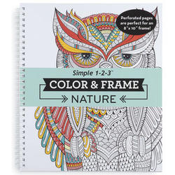 Adult's Color & Frame Nature Coloring Book