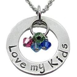 Mother's Love My Kids Birthstone Necklace