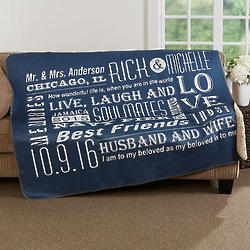 Our Life Together Personalized Romantic Premium Sherpa Blanket