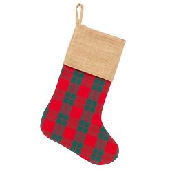 Personalized Monogram Plaid Christmas Stocking