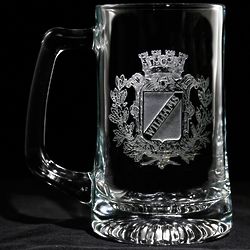 Personalized Family Crest Beer Mug