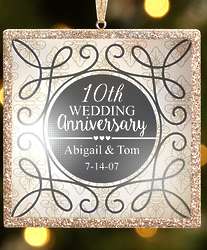 Personalized TwinkleBright LED Anniversary Ornament - Personal Cr