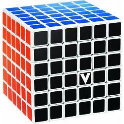 V-Cube 6 White Flat Multicolor Cube Puzzle