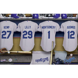 Personalized Los Angeles Dodgers MLB Locker Room Canvas Print