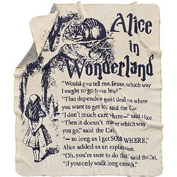 Alice in Wonderland Storybook Blanket