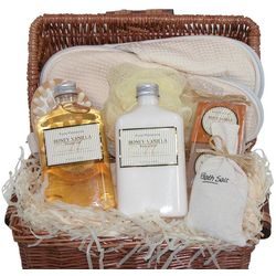 Honey Vanilla Spa in a Basket Gift Set
