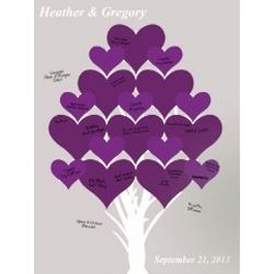 Personalized Forever Hearts Canvas