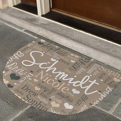 Personalized Family Word-Art Doormat