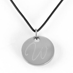 Personalized Round Pendant Necklace