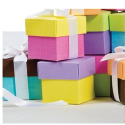 Two-Piece Colorful Wedding Favor Boxes