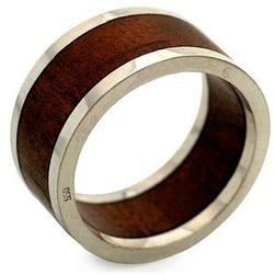 Men's Sterling Silver Forest Halo Ring