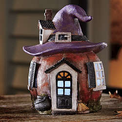 Haunted Pumpkin House Figurine
