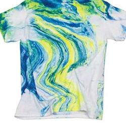 Blue and Yellow Galactic Tie Dye T-Shirt