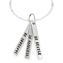 Be Truthful, Be Gentle, Be Fearless Necklace