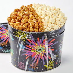 Fireworks Caramel & White Cheddar 2 Gallon Popcorn Gift Tin