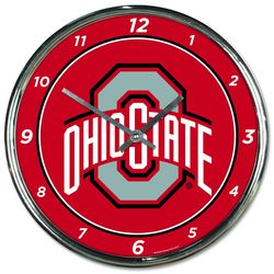 Ohio State University Chrome Plated Clock