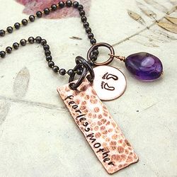 Fearless Mother Copper Pendant
