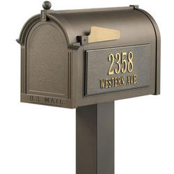 Personalized Premium Aluminum Mailbox and Post