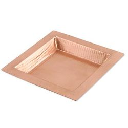 6" Square Glimmer Copper Plate