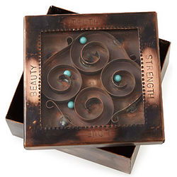 Truth and Beauty Copper Reliquary Box