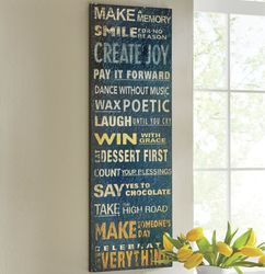 Make a Memory, Create Joy Wall Art